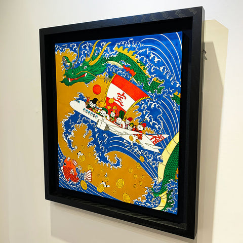 sold out パンダ七福「空飛ぶ宝船」左うちわ